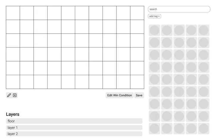 Grey wireframe